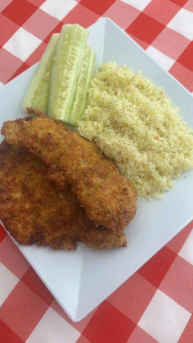 Fried Chicken Cutlet/ Rice.